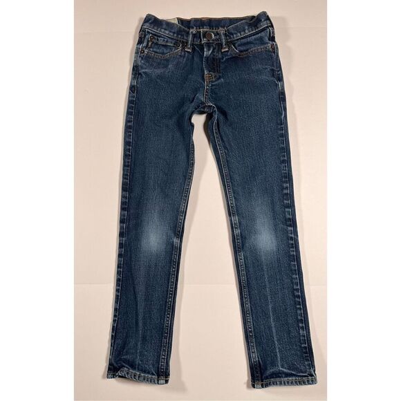 Abercrombie the A&F Super Skinny Denim Jean Kids Size 10 Dark Wash 5 Pocket EUC - Picture 1 of 11